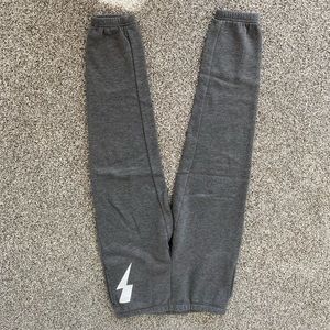 Gray sweatpants